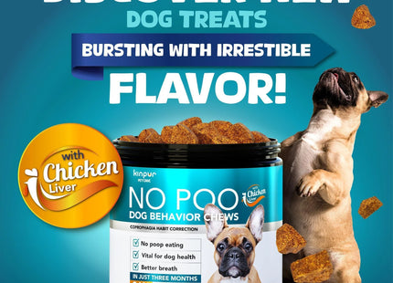 No Poo Chews for Dogs Stop Poop Eating Behavior Probiotics and Digestive