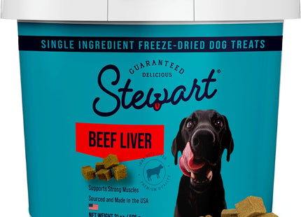 Freeze Dried Dog Treats, 100% Beef Liver, 14 Oz Tub | Premium Quality Raw Protein, Single Ingredient, High Protein Training Treats & Food Topper, No Refrigeration, Cat Friendly