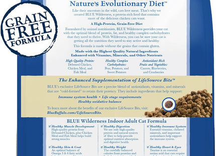 Blue Buffalo Wilderness Nature'S Evolutionary Diet High-Protein, Grain-Free Natural Dry Food for Adult Cats, Chicken, 11-Lb. Bag