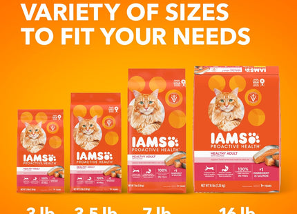 Proactive Health Adult Healthy Dry Cat Food with Real Salmon, 7 Lb. Bag