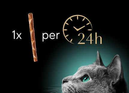 Meaty Tender Sticks Soft Cat Treats Salmon Flavor, 0.14 Oz., 5 Sticks, Pack of 10 (50 Sticks Total)