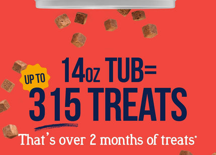 Freeze Dried Dog Treats, 100% Beef Liver, 14 Oz Tub | Premium Quality Raw Protein, Single Ingredient, High Protein Training Treats & Food Topper, No Refrigeration, Cat Friendly