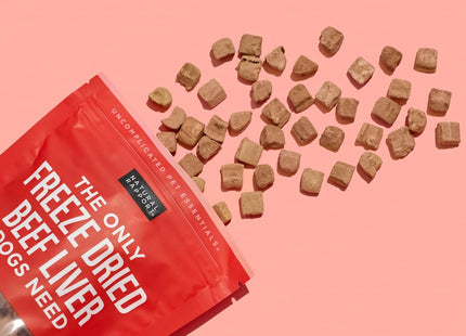 Freeze-Dried Beef Liver Treats, Single Ingredient, 8 Oz | High Protein, Single-Ingredient USDA Beef Liver - Training & Rewarding - for Multi-Dog Households
