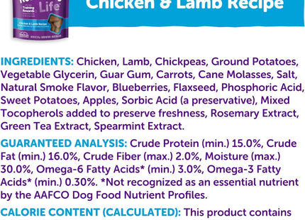 Rewarding Life Dog Treats, Training Treat, Grain Free, Soft Chicken & Lamb (6 Ounce Bag)