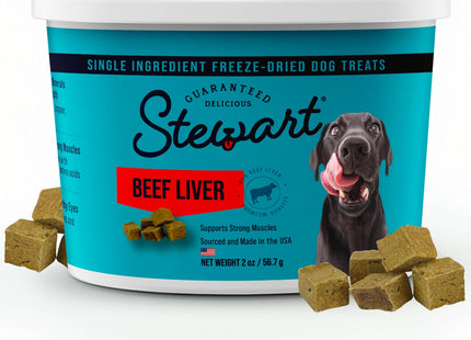 Freeze Dried Dog Treats, 100% Beef Liver, 14 Oz Tub | Premium Quality Raw Protein, Single Ingredient, High Protein Training Treats & Food Topper, No Refrigeration, Cat Friendly