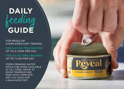 Natural Wet Canned Cat Food, Limited Ingredient, Grain-Free, High Protein with No Artificial Additives, Fish Variety in Broth (12 X 2.47 Oz Cans)