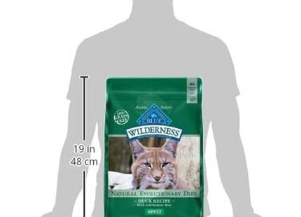Blue Buffalo Wilderness Healthy Adult Dry Cat Food, Supports Health and Wellness, High-Protein & Grain-Free, Duck, 11-Lb Bag