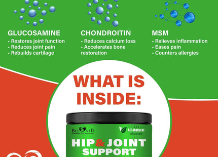 Dog Hip and Joint Supplement & Arthritis Pain Relief Treats Glucosamine Chondroitin MSM Soft Chews for Senior Dogs Natural Medicine & Support Mobility Turmeric Vitamins for Dysplasia USA