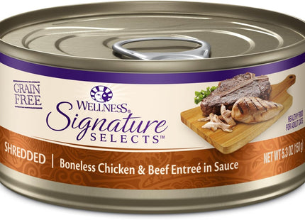 CORE Signature Selects Shredded Adult Wet Cat Food, Natural, Protein-Rich, Grain Free, 2.8 Ounce, 12 Pack (Chicken & Turkey)