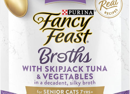 Purina  Lickable Senior Cat Food Broth Topper Creamy with White Meat Chicken - (Pack of 16) 1.4 Oz. Pouches