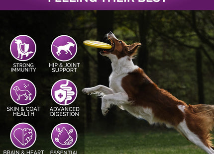 Dog Multivitamin Chewable with Glucosamine Dog Vitamins and Supplements Senior & Puppy Multivitamin for Dogs Pet Joint Support Health Immunity Mobility Energy Gut Skin 120 Chews