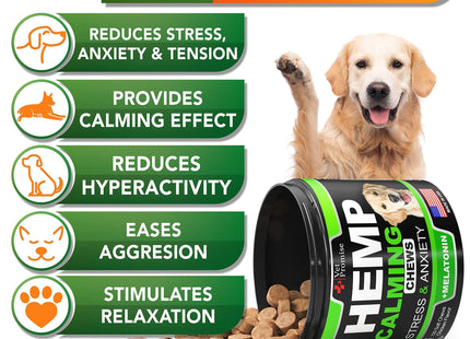 Hemp Calming Chews for Dogs Anxiety and Stress Dog Natural Calming 120 Treats