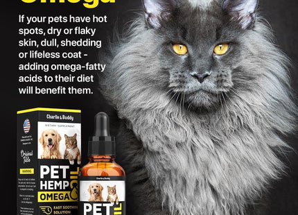 Hеmp and Salmon Oil for Dogs Skin Coat Hеalth 3 6 9 Omega Calming Treat 1 Fl Oz