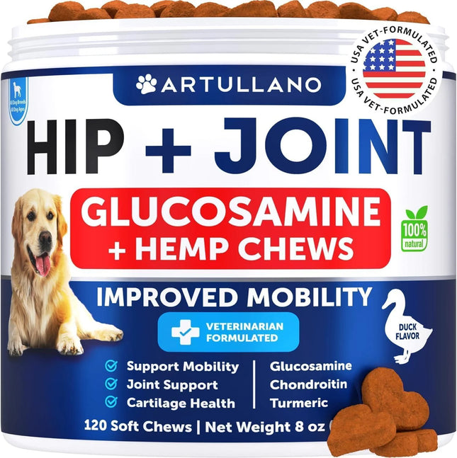 Hip and Joint Supplement for Dogs Glucosamine Joint Pain Relief Chews With