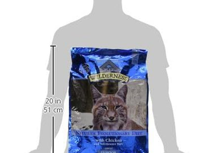 Blue Buffalo Wilderness Nature'S Evolutionary Diet High-Protein, Grain-Free Natural Dry Food for Adult Cats, Chicken, 11-Lb. Bag
