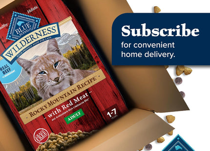 Wilderness Adult Dry Cat Food, Rocky Mountain Recipe, Chicken-Free & Grain-Free Recipe Made with Natural Ingredients, Red Meat, 4-Lb Bag