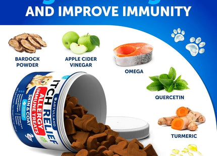 Probiotics for Dogs Support Gut Health Itchy Skin Allergies Immunity Yeast