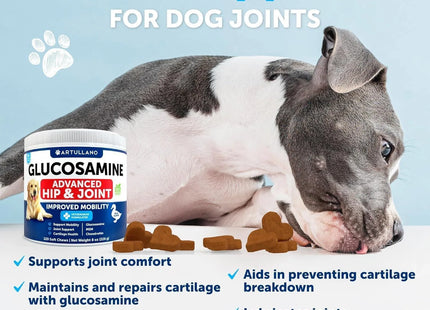 Glucosamine for Dogs Hip and Joint Supplement for Dogs with Arthritis Chews