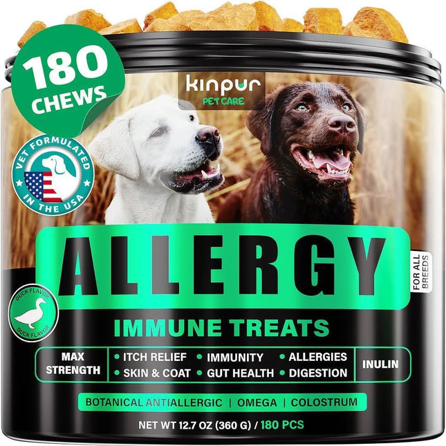Natural Dog Allergy Chews for Dog Itch Tasty Allergy Relief Pet Supplement For