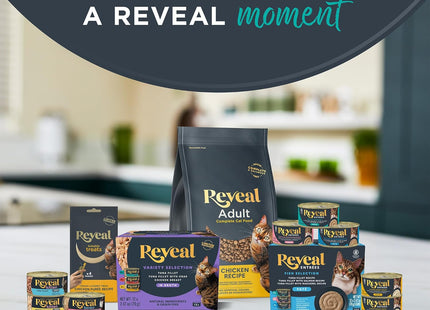 Natural Wet Canned Cat Food, Limited Ingredient, Grain-Free, High Protein with No Artificial Additives, Fish Variety in Broth (12 X 2.47 Oz Cans)