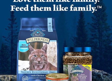 Blue Buffalo Wilderness Nature'S Evolutionary Diet High-Protein, Grain-Free Natural Dry Food for Adult Cats, Chicken, 11-Lb. Bag