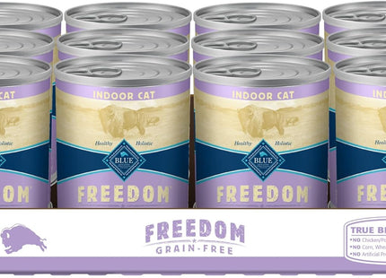 Freedom Grain-Free Adult Wet Cat Food, Complete & Balanced Nutrition for Indoor Cats, Made with Natural Ingredients, Fish Recipe, 5.5-Oz Cans (24 Count)