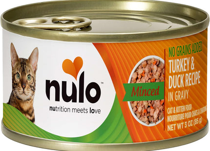 Turkey & Duck Grain-Free Minced Wet Canned Cat Food, 3 Ounce (Pack of 24)