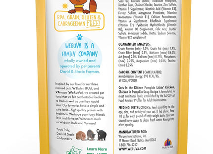 Cats in the Kitchen, Pumpkin Lickin' Chicken with Chicken Breast in Pumpkin Soup Cat Food, 3Oz Pouch (Pack of 12)
