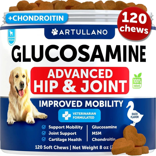 Glucosamine for Dogs Hip and Joint Supplement for Dogs with Arthritis Chews