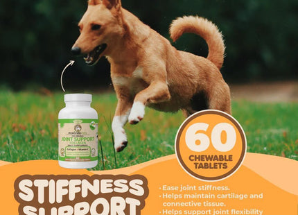 Collagen for Dogs and Cats Joint Supplement with Vitamin C 60 Pills Support