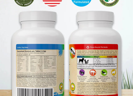 Prenatal Dog Vitamins 60 Pills for Dogs and Cats with Folic Acid Minerals And