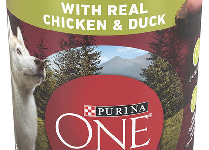 High Protein Wet Dog Food True Instinct Tender Cuts in Dog Food Gravy with Real Chicken and Duck - (Pack of 12) 13 Oz. Cans