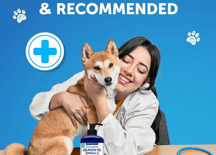 Salmon Oil for Dogs Omega 3 for Dogs 16 FL OZ Wild Alaskan Salmon Fish Oil