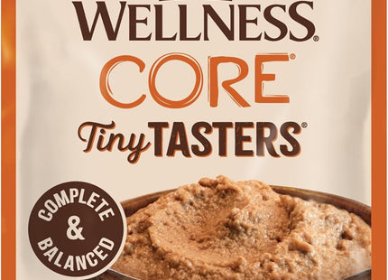 CORE Tiny Tasters Pate Adult Wet Cat Food, Natural, Protein-Rich, Grain Free, 1.75 Ounce Pouch, 12 Pack (Chicken)