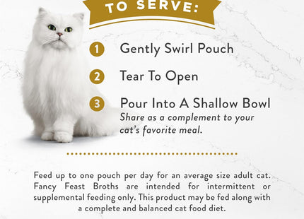 Purina  Lickable Senior Cat Food Broth Topper Creamy with White Meat Chicken - (Pack of 16) 1.4 Oz. Pouches