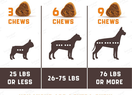Natural Calming Chews for Dogs with Hemp Oil and Valerian Root (Peanut Butter