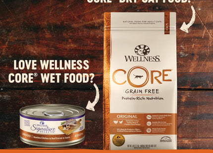 CORE Signature Selects Shredded Adult Wet Cat Food, Natural, Protein-Rich, Grain Free, 2.8 Ounce, 12 Pack (Chicken & Turkey)