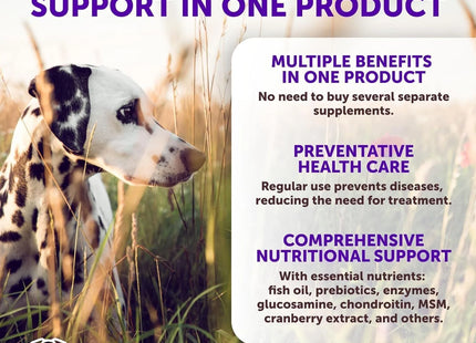 20 in 1 Dog Multivitamin with Glucosamine Chewable Dog Vitamins and Supplements Senior & Puppy Multivitamin Chews for Pet Hip & Joint Support Immunity Mobility Skin Digestion 70 Soft Treats