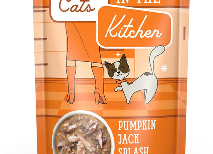 Cats in the Kitchen, Pumpkin Lickin' Chicken with Chicken Breast in Pumpkin Soup Cat Food, 3Oz Pouch (Pack of 12)