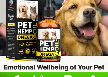 Hеmp and Salmon Oil for Dogs Skin Coat Hеalth 3 6 9 Omega Calming Treat 1 Fl Oz