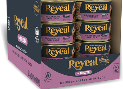 Natural Wet Cat Food, 24 Count, Grain Free, Limited Ingredient Canned Food for Cats, Tuna with Seaweed in Broth, 2.47 Oz Cans