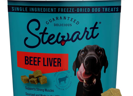 Freeze Dried Dog Treats, 100% Beef Liver, 14 Oz Tub | Premium Quality Raw Protein, Single Ingredient, High Protein Training Treats & Food Topper, No Refrigeration, Cat Friendly