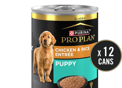 Wet Puppy Food Pate, Wet Food Classic Chicken and Rice Entrée - (Pack of 12) 13 Oz. Cans