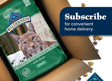 Blue Buffalo Wilderness Healthy Adult Dry Cat Food, Supports Health and Wellness, High-Protein & Grain-Free, Duck, 11-Lb Bag
