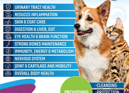 Cat Dog Multivitamin Liquid with Glucosamine and Cranberry Health Supplements