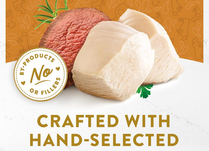 Purina  Appetizers Lickable Grain Free Cat Food Topper White Meat Chicken and Shredded Beef Appetizer - (Pack of 10) 1.1 Oz. Trays