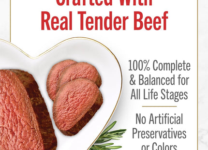 Purina  Petites Tender Beef Entrée Gourmet Wet Cat Food Pate - (Pack of 12) 2.8 Oz. Tubs