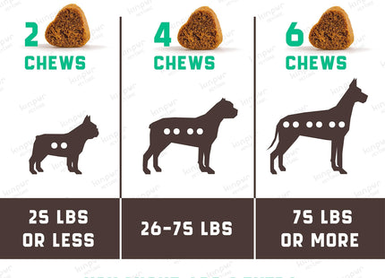 Natural Dog Allergy Chews with Omega Probiotics Apple Cider Vinegar 180 Chews