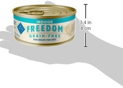 Freedom Grain-Free Adult Wet Cat Food, Complete & Balanced Nutrition for Indoor Cats, Made with Natural Ingredients, Fish Recipe, 5.5-Oz Cans (24 Count)