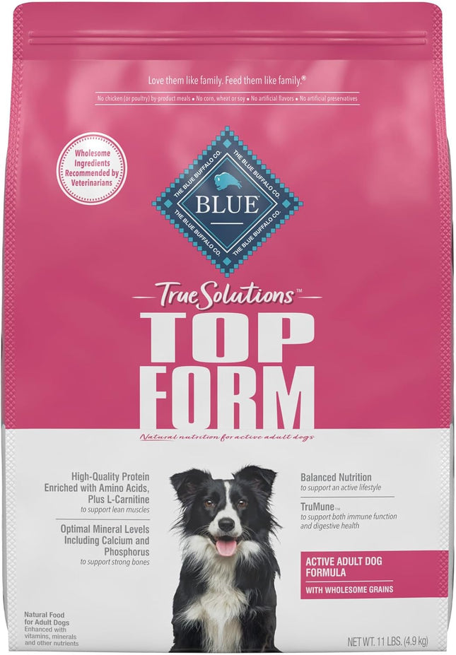 True Solutions Top Form Natural Active Breed Adult Dry Dog Food, Chicken 11-Lb